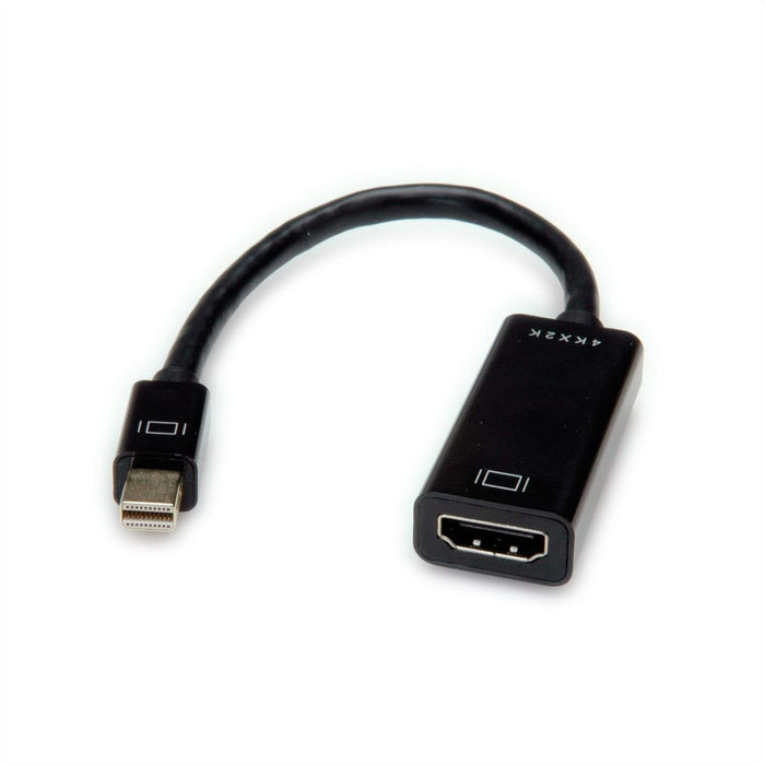 EAN 7630049610262 - VALUE 12.99.3143 adaptador de cable de vídeo Mini DisplayPort HDMI tipo A (Estándar) Negro imagen 1