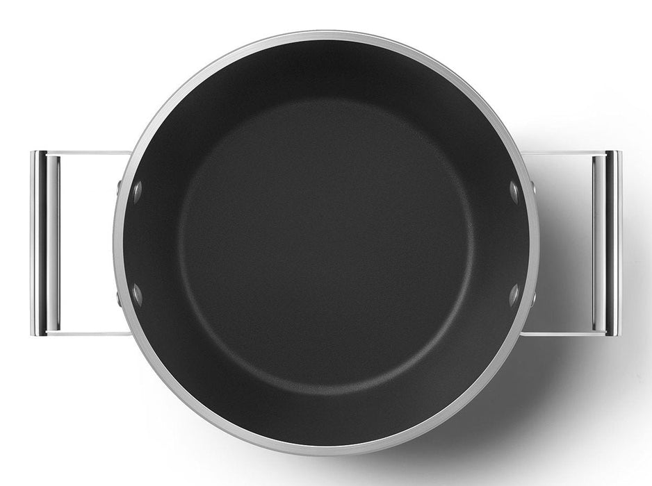 Smeg Csf2412blm Kochtopf, 20 Cm, Keramik, Edelstahlgriff, Mattschwarz