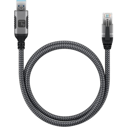 EAN 8059018369656 - Techly ICOC U3A-RJ45-010 cable de red Negro, Plata 1 m Cat6 F/UTP (FTP) imagen 2