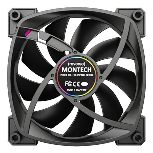 EAN 4710562748246 - Montech RX120 PWM Carcasa del ordenador Ventilador 12 cm Negro 3 pieza(s) imagen 2