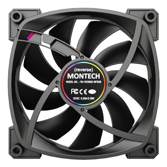 EAN 4710562748246 - Montech RX120 PWM Carcasa del ordenador Ventilador 12 cm Negro 3 pieza(s) imagen 2