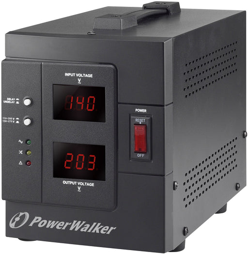 EAN 4260074976809 - PowerWalker AVR 2000/SIV regulador de voltaje 2 salidas AC 230 V Negro imagen 2