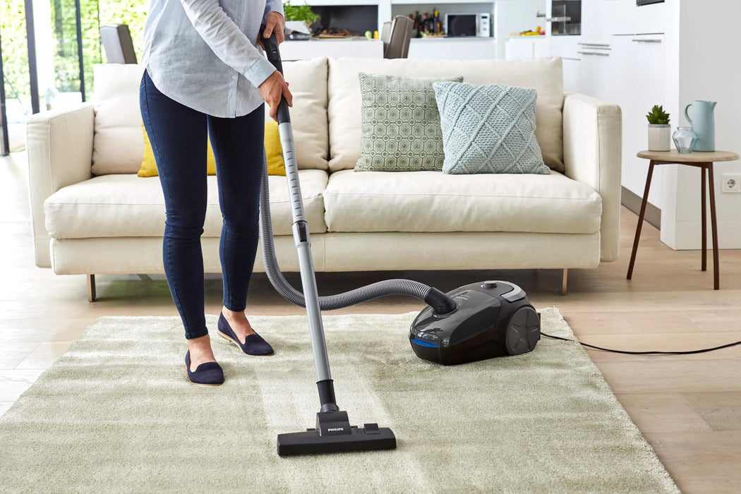Aspirador Philips Powergo 900w Capacidad Polvo 3l Filtro Allergy Cable 9m Incluye Cepillo 2 En 1 Boquilla Estrecha