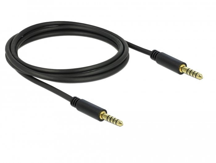 Delock Klinkencable 4,4 Mm 5 Pin Stecker Zu Stecker 2 M Schwarz