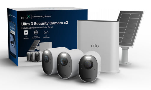 EAN 0193108152976 - Arlo Ultra 3 Security Camera 3-cam kit + Solar Panel Cámara de seguridad IP Exterior 3840 x 2160 Pixeles  imagen 1