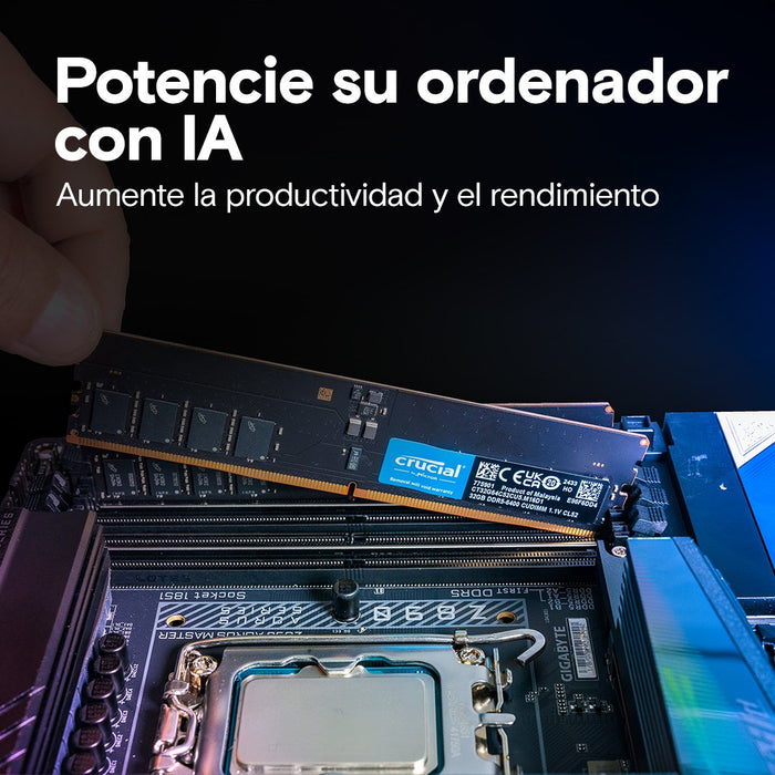 EAN 649528943552 - Crucial CT2K64G64C52CU5 módulo de memoria 128 GB 2 x 64 GB DDR5 6400 MT/s 288-pin DIMM imagen 6