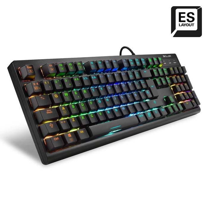 Teclado Gaming Sharkoon Skiller Sgk30 Azul