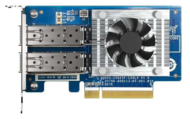 EAN 4713213519066 - QNAP QXG-25G2SF-CX6 adaptador y tarjeta de red Interno Fibra 25000 Mbit/s imagen 2