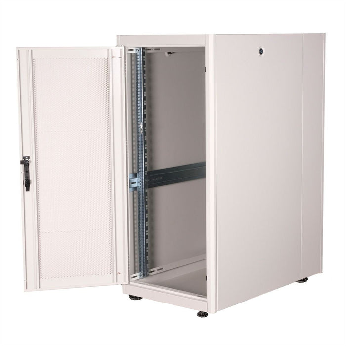 Roline 19-Zoll Serverschrank Basic 26 He, 600x1000 Bxt Perforiert Grau