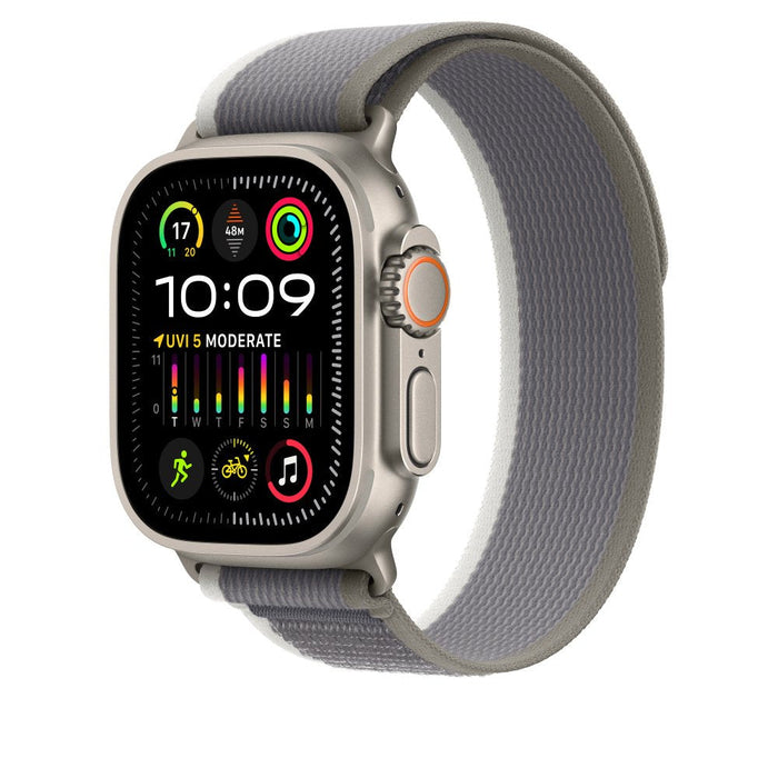 Correa Apple Watch 49mm Green/Gray Trail Loop - S/M