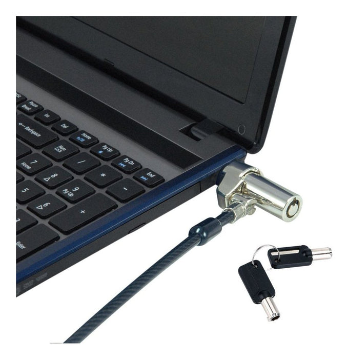 Cable De Seguridad Conceptronic Nano Custodio02bnm Con Llave Compatible Con Llave Maestra