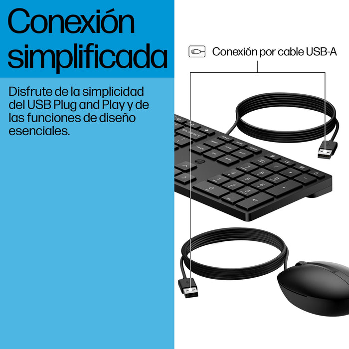EAN 0194721887702 - HP Wired Desktop 320MK Mouse and Keyboard teclado Ratón incluido Oficina USB Negro imagen 7