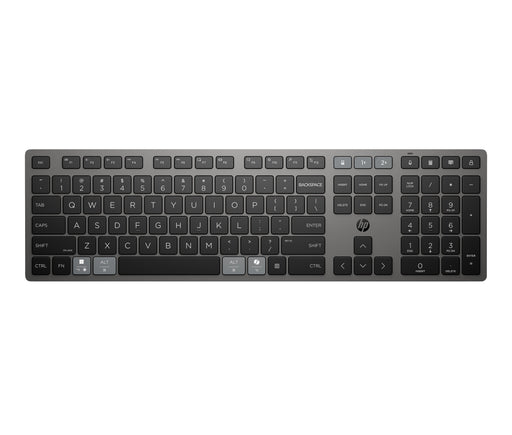 EAN 0198122141197 - HP 725 Multi-Device Rechargeable Wireless Keyboard teclado Hogar / Oficina RF Wireless + Bluetooth Negro imagen 1