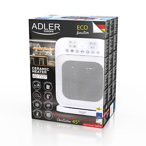 EAN 5903887805865 - Adler AD 7727 calefactor eléctrico Interior Blanco 1500 W Ventilador eléctrico imagen 8