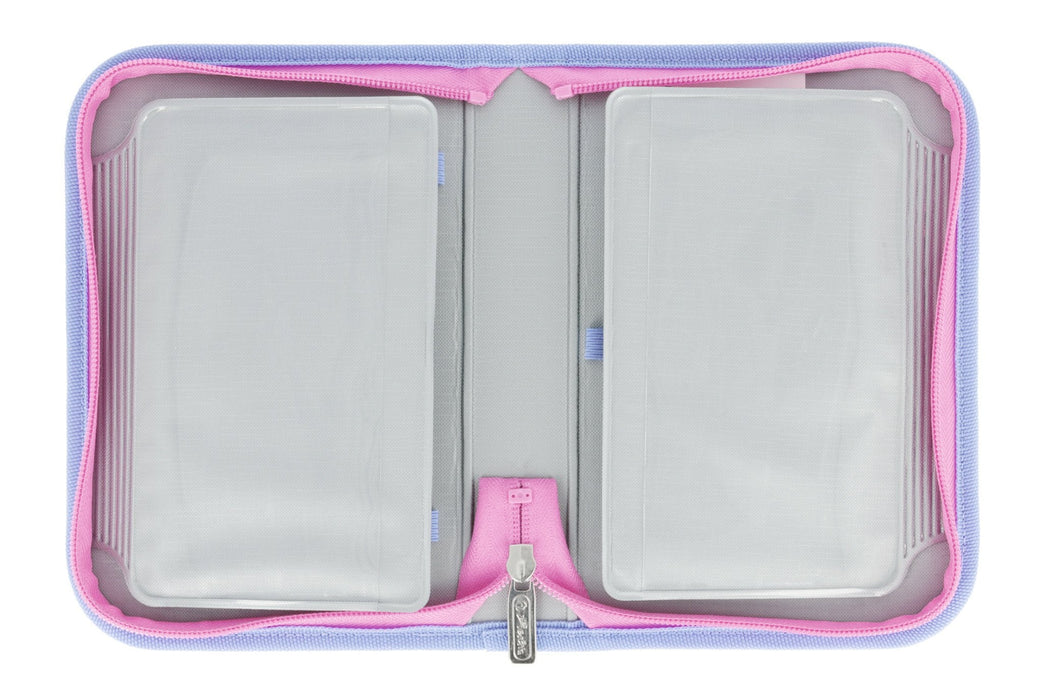 Mochila Escolar Herlitz Ultralight Violeta/Rosa, Estuche Estudiante Con 16 Piezas, Mocasines Ovalados, Bolsa De Deporte, 2 Aplicaciones 50046157