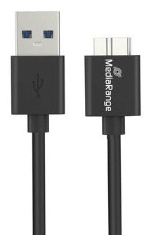 Mediarange Ladecable Usb-A A Micro-B Usb 3.0, 0,5m, Sw