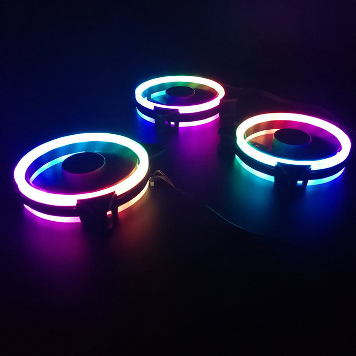 Ventilador Caja Gaming Darkflash Dr12 Pro / 120mm / A-Rgb