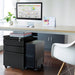 EAN 5902211113690 - Maclean MC-850 cajonera para oficina Negro Metal imagen 2