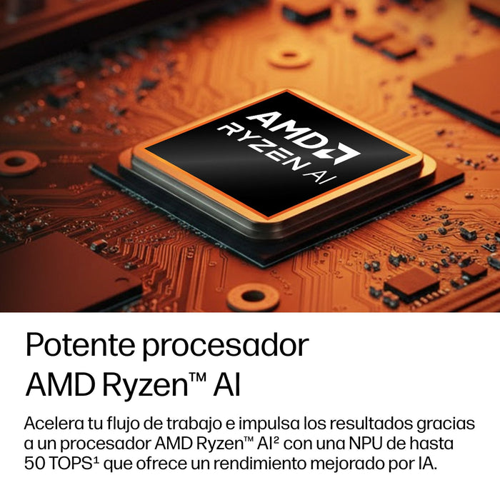 Hp Elitebook 8 G2a Notebook Next Gen Ai Copilot+ Pc Diseño De Bisagra En 169 Grados Amd Ryzen Ai 7 450 / Hasta 5.1 Ghz Win 11 Pro Radeon 860m 32 Gb Ram 1 Tb Ssd Nvme 14" Ips 1920 X 1200 Wi-Fi 7 Bluetooth 6.0 Nfc Plata Glaciar Kbd