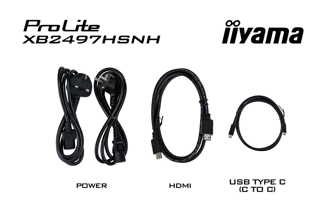 Iiyama 60.5cm 24" Xb2497hsnh-B1 16:10 Hdmi+Dp+Usb-C