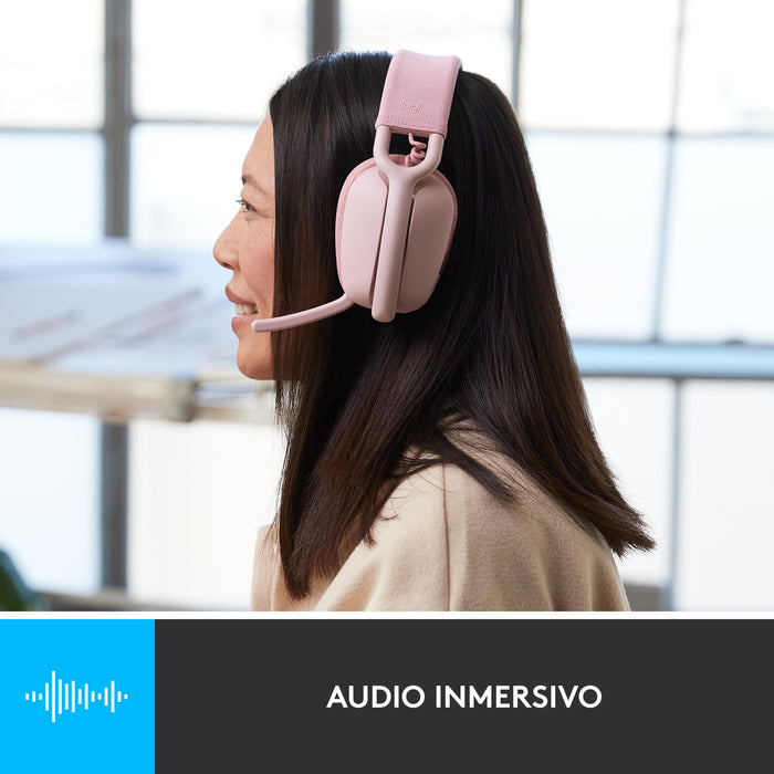 EAN 5099206103955 - Logitech 981-001224 auricular y casco Auriculares Inalámbrico Diadema Llamadas/Música Bluetooth Rosa imagen 11