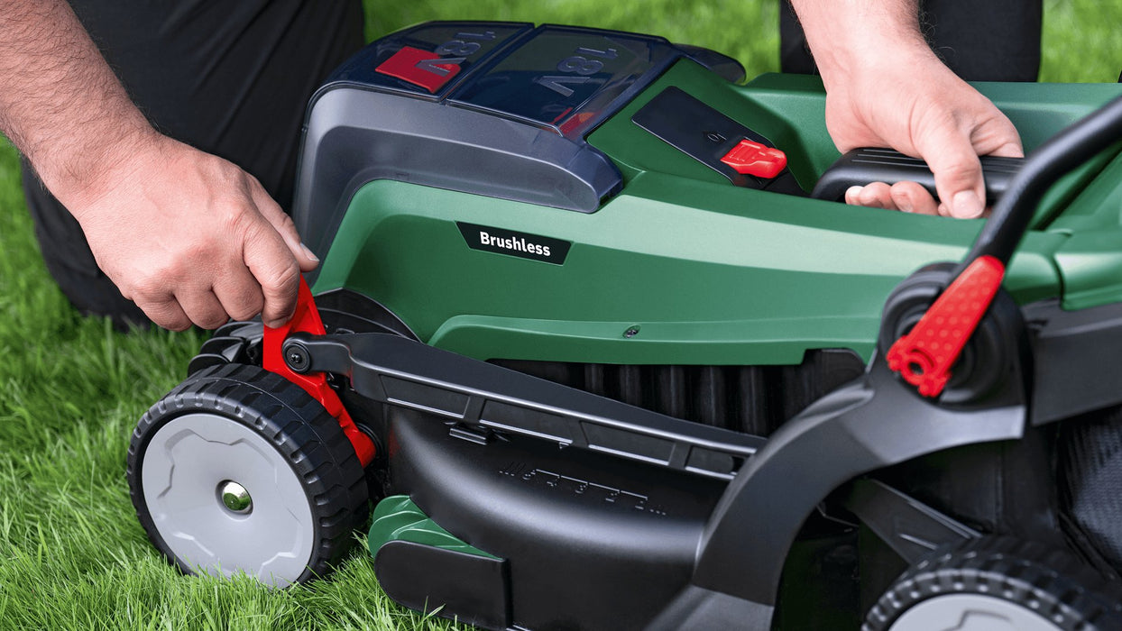 EAN 4059952641874 - Bosch 37-550 Cortacésped de empuje a gasolina Batería Negro, Verde imagen 8