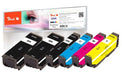 EAN 7640169587399 - Peach 319804 cartucho de tinta 6 pieza(s) Compatible Negro, Cian, Magenta, Foto negro, Amarillo imagen 1