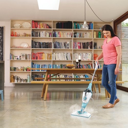 EAN 5035048737828 - Black & Decker BHSM1610DSM Limpiador a vapor portátil 0,5 L 1600 W Color aguamarina, Blanco imagen 3
