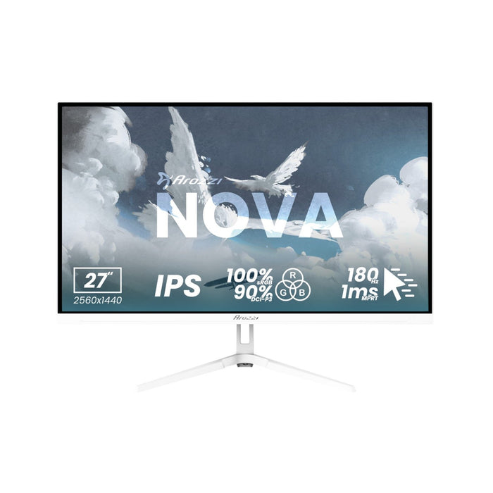 EAN 0850054766861 - Arozzi Nova 27″ pantalla para PC 68,6 cm (27") 2560 x 1440 Pixeles Quad HD LED Blanco imagen 1