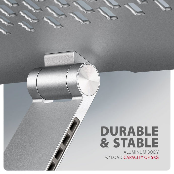 EAN 8595247908650 - Axagon STND-LR soporte para ordenador portátil Soporte para ordenador portátil y tableta Plata 43,9 cm (1 imagen 19