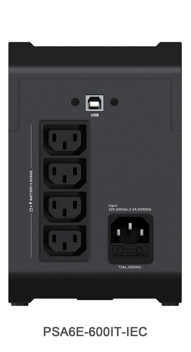 Sai Vertiv Psa6e-600it-Iec (Ups) Línea Interactiva 0,6 Kva 315 W 4 Salidas Ac