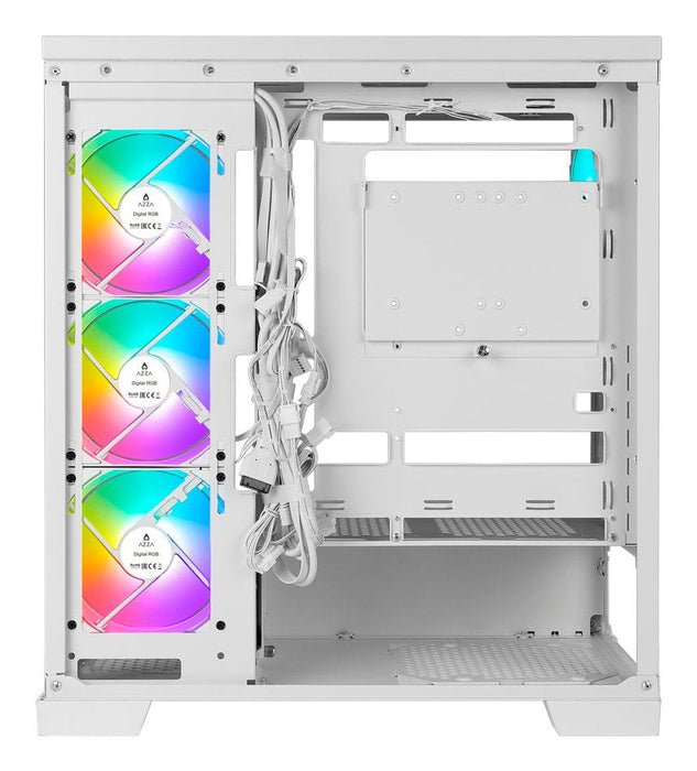 Azza Pc Gaming Caja Midi Cove 570w Usb 2 3 Type C Blanco