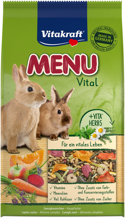 EAN 4008239255426 - Vitakraft 25542 comida para animal de pequeño tamaño Paquete de bolsas de pienso 3 kg Conejo enano imagen 2