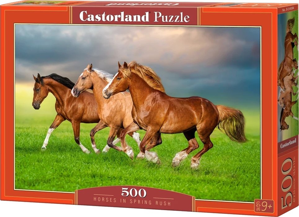 Puzzle 500 Elementów Konie Biegnace Wiosna