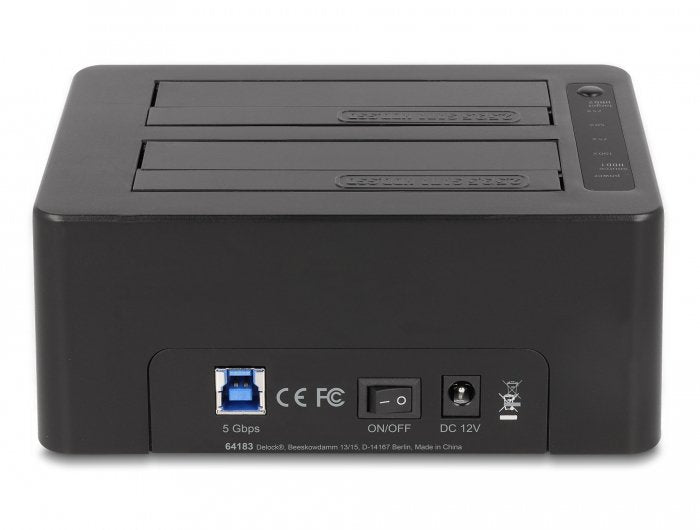 Usb Dual Dockingstation Für 2 X Sata Hdd   Ssd Mit Klon Funktion Und Card Reader + Zusätzlichem Usb Port