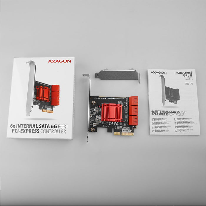 EAN 8595247906465 - Axagon PCES-SA6 tarjeta y adaptador de interfaz Interno SATA imagen 5