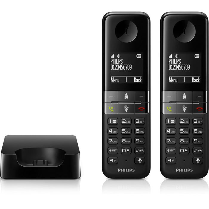 EAN 4895229101142 - Philips D4702B/34 teléfono Teléfono DECT Identificador de llamadas Negro imagen 2