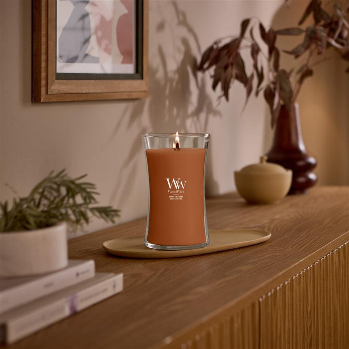 Woodwick Saffron Smoke Vela Cilindro Azafrán Marrón 1 Pieza(S)