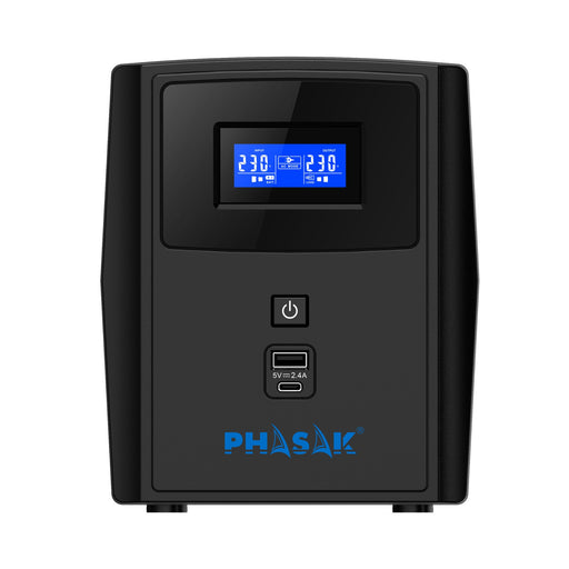 EAN 5605922007240 - Phasak Sirius sistema de alimentación ininterrumpida (UPS) Línea interactiva 1,26 kVA 720 W 4 salidas AC imagen 2