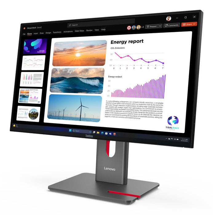 EAN 0198156604378 - Lenovo ThinkVision P24Q-40 pantalla para PC 60,5 cm (23.8") 2560 x 1440 Pixeles Quad HD LCD Negro imagen 3