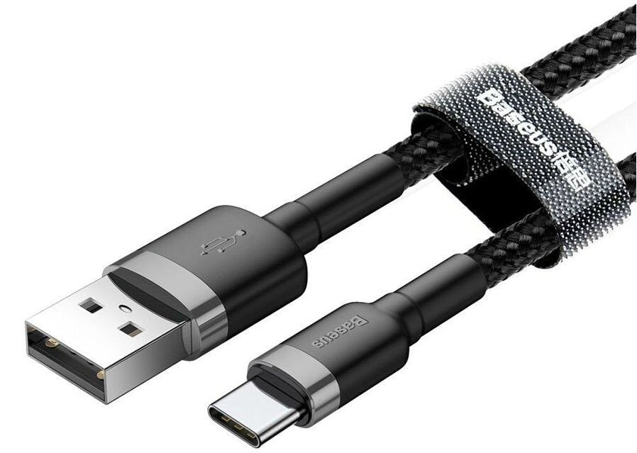 Baseus Cafule Cable Usb Usb 2.0 0,5 M Usb A Usb C Negro