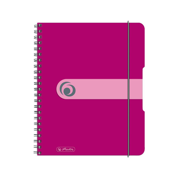 Herlitz Spiralblock "To Go" Pp-Funda A5 80 Bl. Beere