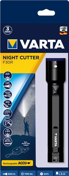 EAN 4008496978946 - Varta F30R Negro Linterna de mano LED imagen 2