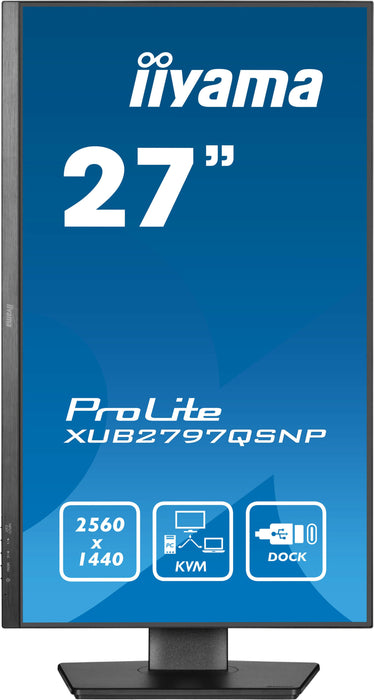 EAN 4948570124329 - iiyama ProLite XUB2797QSNP-B1 pantalla para PC 68,6 cm (27") 2560 x 1440 Pixeles Quad HD LED Negro imagen 3