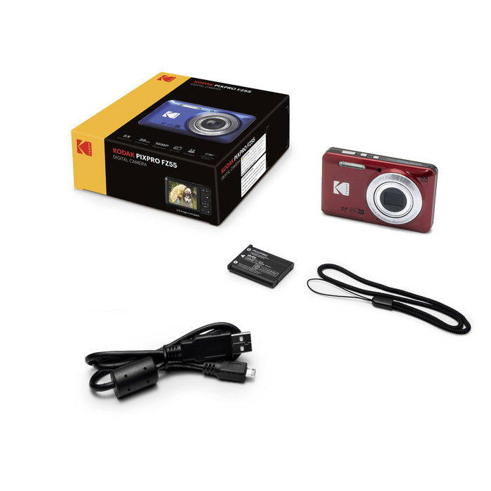 EAN 0819900014075 - Kodak PIXPRO FZ55 1/2.3" Cámara compacta 16 MP CMOS 4608 x 3456 Pixeles Rojo imagen 5