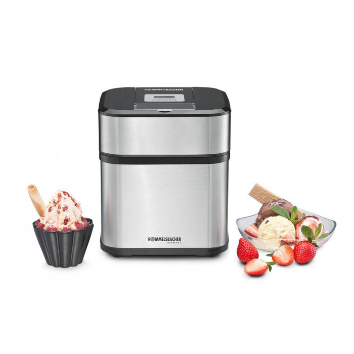 EAN 4001797866004 - Rommelsbacher IM 12 máquina para helados Heladera tradicional 1,5 L Negro, Acero inoxidable imagen 7