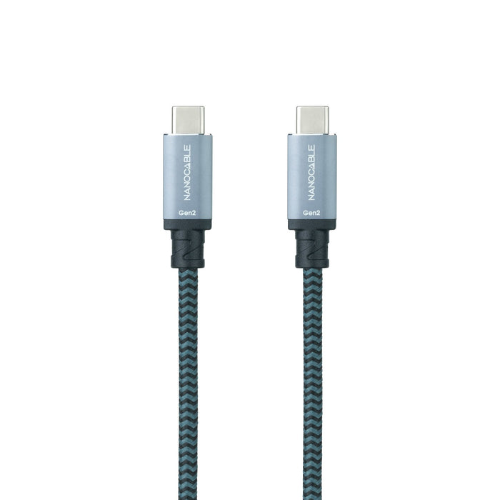 EAN 8433281012493 - Nanocable 10.01.4100-COMB cable USB USB 3.2 Gen 2 (3.1 Gen 2) 0,5 m USB C Negro, Gris imagen 2