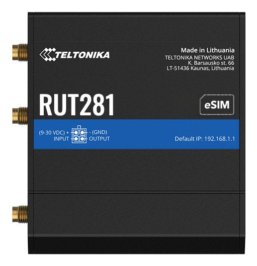 Teltonika Rut281 Cat4 Lte Router Sim Und Esim