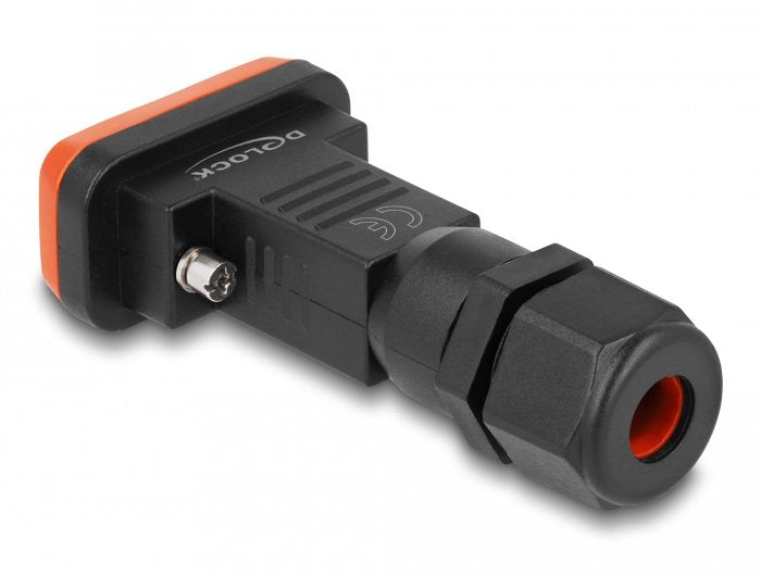 Delock D-Sub De 9 Pines Macho Con Carcasa Ip67 Resistente Al Agua