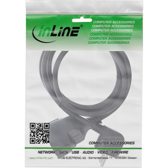 Inline® Power Cable De Extensión Angeld Type F Black 5m